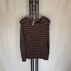 Matilda Jane Striped Long Sleeve Top in‎ Purple and Black